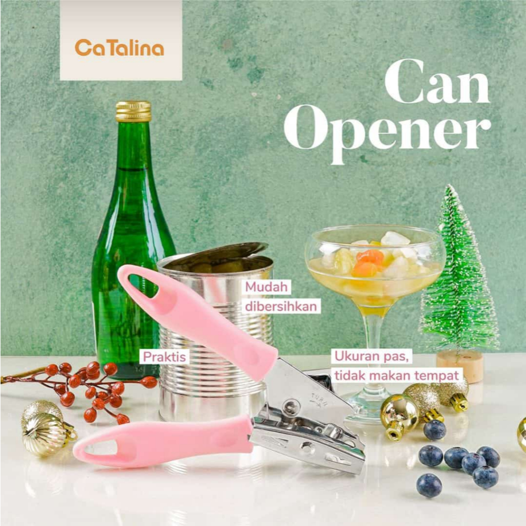 Alat Pembuka Kaleng Can Opener Stainless - Gambar 2