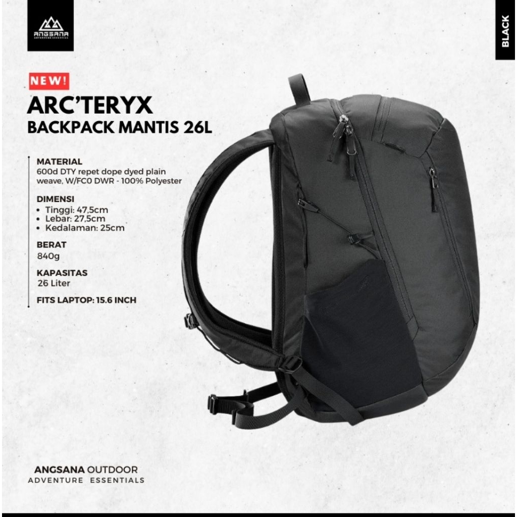 Arcteryx Mantis Series 26 Liter Backpack | Shopee Singapore