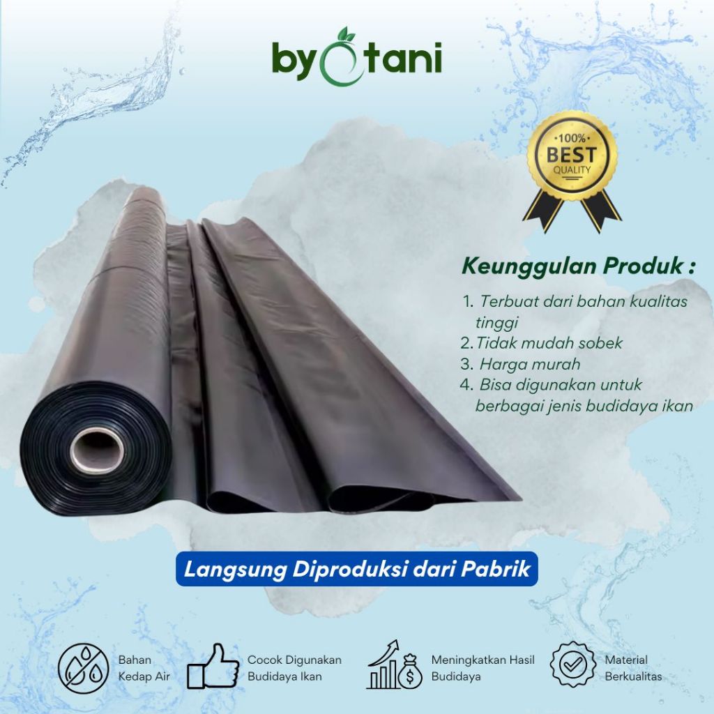 Plastik HDPE Geomembrane Tebal 300 Micron Lebar 7 Meter - Gambar 4