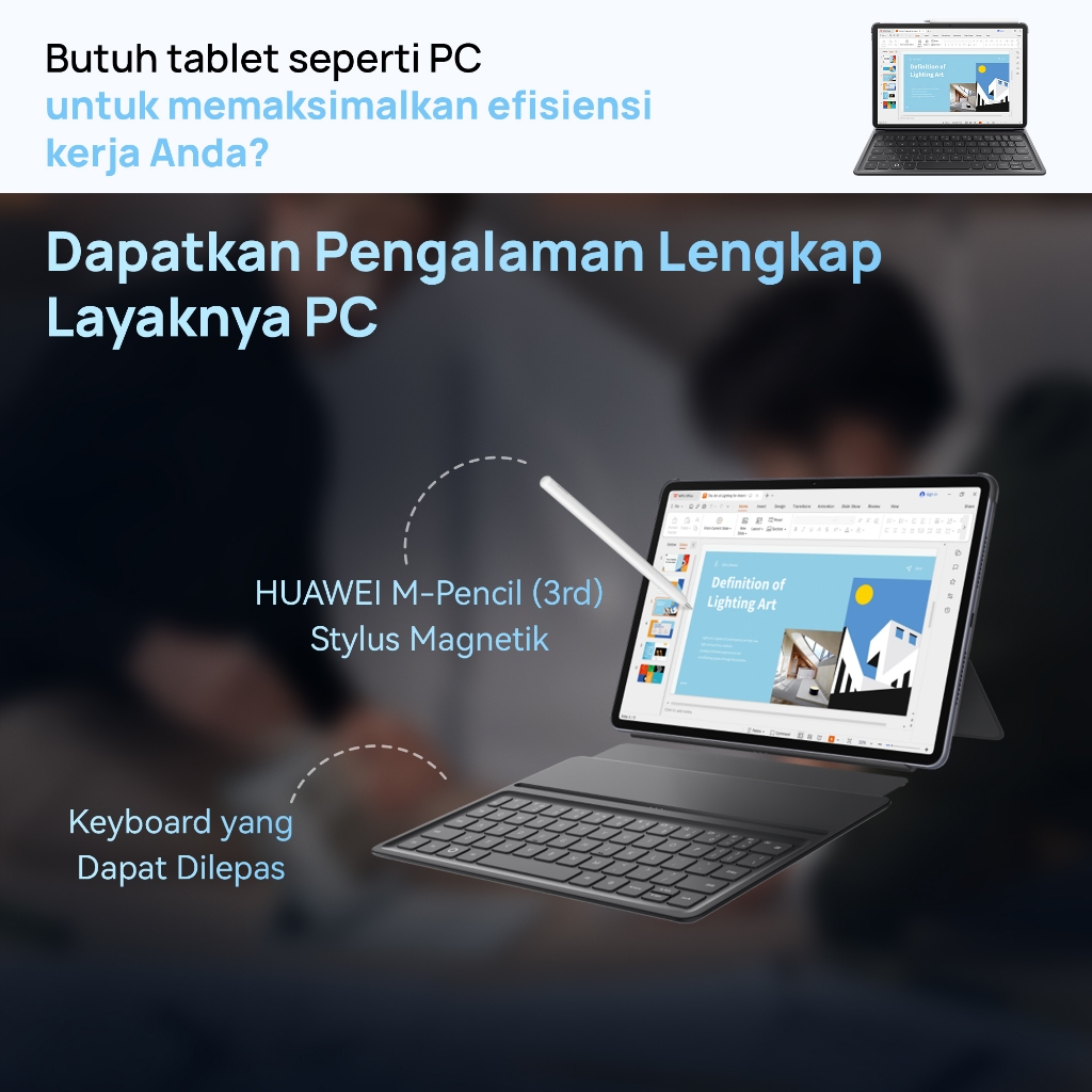 7.7 Voucher s d 20% FREE PEN HUAWEI MatePad 11.5 New Standard Edition Tablet WPS Office 3.0 Tingkat PC Eksklusif 10,100 mAh 40W HUAWEI SuperCharge - Gambar 3