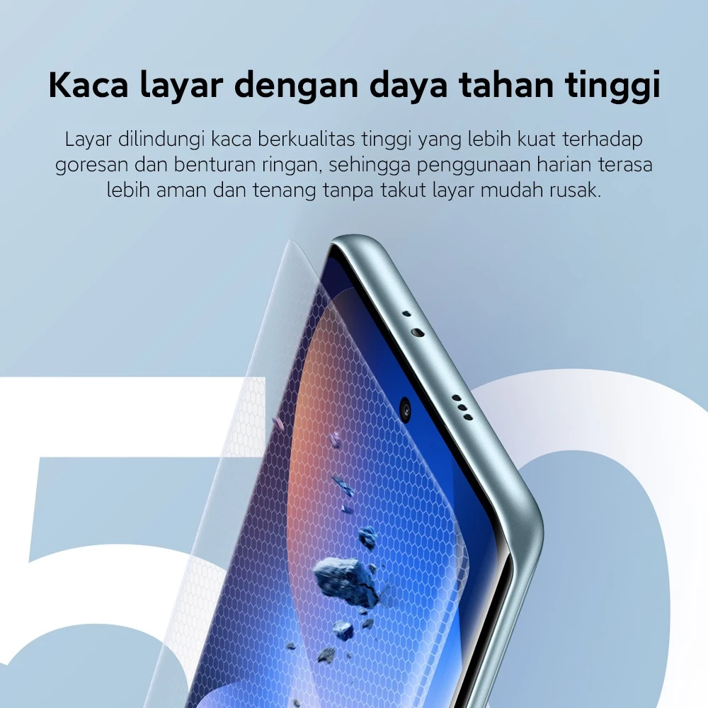Xiaomi Redmi Note 15 5G (6/128 GB) (8/256 GB) (12/512 GB) | Baterai 5520mAh dengan desain ramping | Kaca layar dengan daya tahan tinggi | IP66 Ketahanan debu dan air | Kamera super jernih 108MP | Layar AMOLED FHD+ 6,77" | NFC [Xiaomi Official Store] - Gambar 4