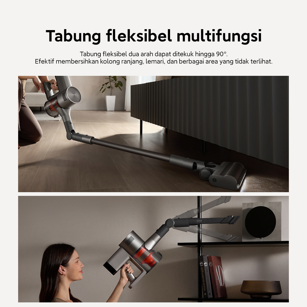Xiaomi Vacuum Cleaner G30 Max / Daya hisap kuat 280AW / Baterai tahan hingga 90 menit / Sensor debu pintar real-time LED / Sikat serbaguna & multi-permukaan 1+7 / Sistem filtrasi 5 tahap menyaring 99% debu halus / Vacuum [Xiaomi Official Store] - Gambar 4