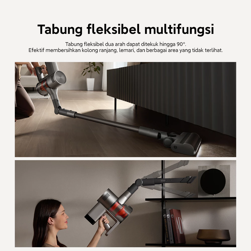 Xiaomi Vacuum Cleaner G30 Max / Daya hisap kuat 280AW / Baterai tahan hingga 90 menit / Sensor debu pintar real-time LED / Sikat serbaguna & multi-permukaan 1+7 / Sistem filtrasi 5 tahap menyaring 99% debu halus / Vacuum [Xiaomi Official Store] - Gambar 4