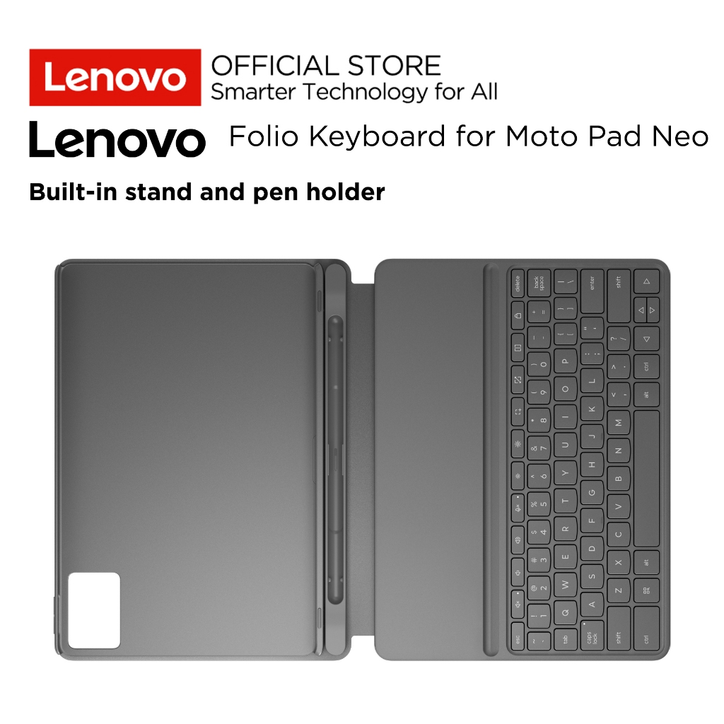 Lenovo Keyboard Moto Pad 60 Neo 11" / Motorola Tab Tablet 11inch Casing Cover ZG38C07097 Grey - Gambar 2