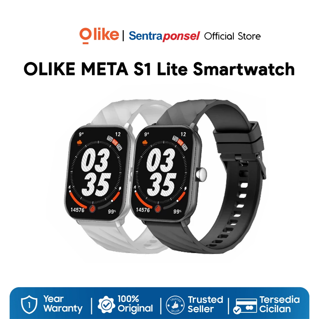 OLIKE Smartwatch META S1 Lite Battery Up to 20 Day IP68 Bluetooth Call 100+ Sport
