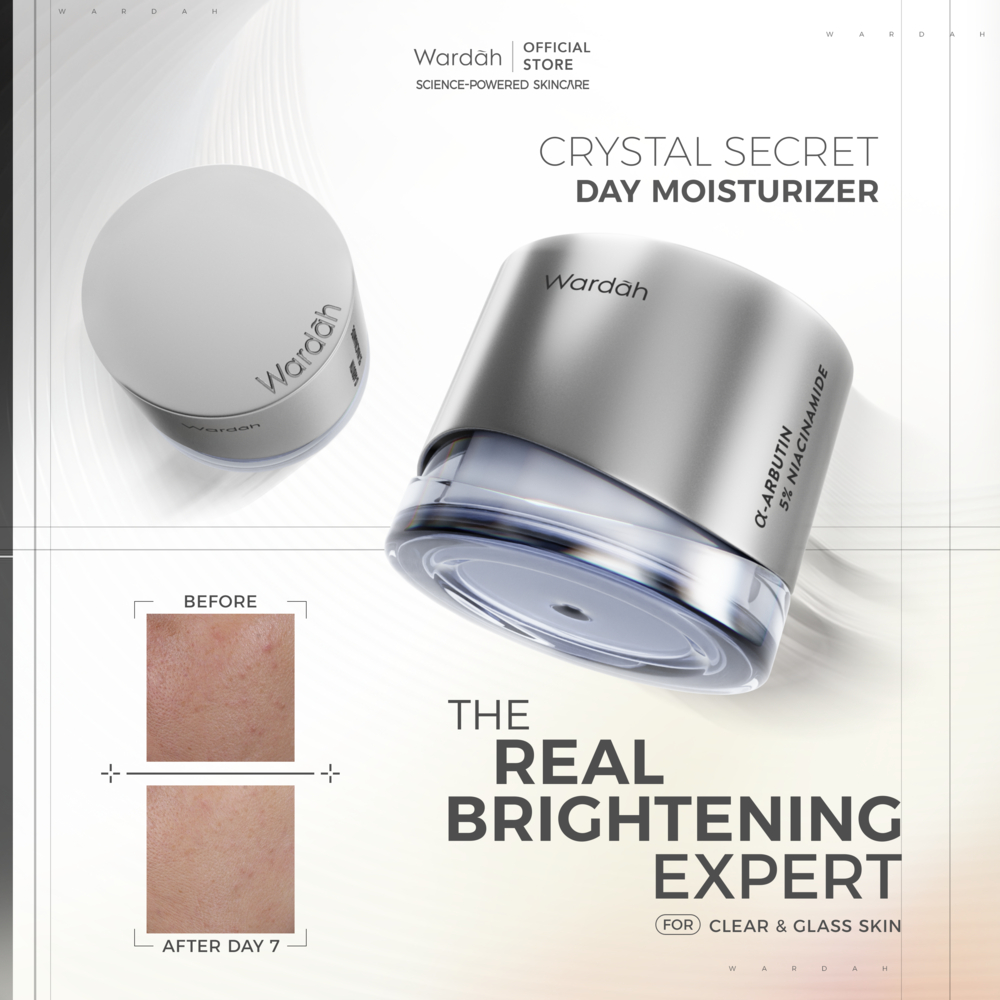 WARDAH Crystal Secret Brightening Day Cream 30 g Twinpack - Skincare - Gambar 3