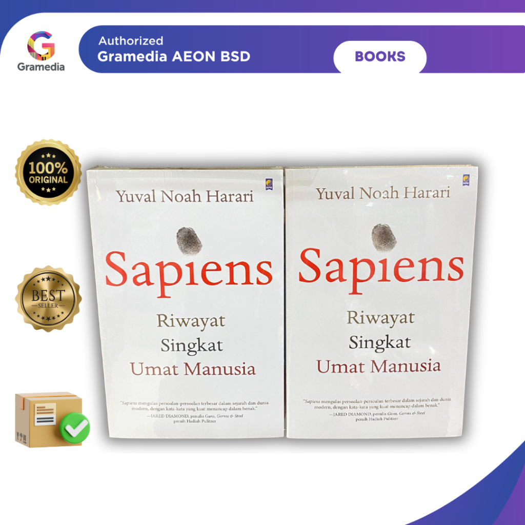 Buku Sapiens Riwayat Singkat Umat Manusia - Gramedia AEON BSD - Gambar 2