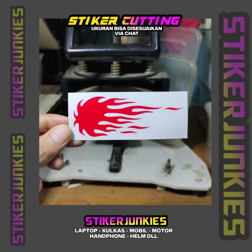 FIRE LOGO STICKERS CUTTING STICKERS | Shopee Singapore