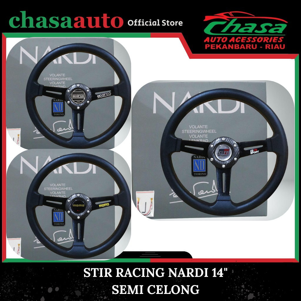 (CHASA) SEMI CELONG NARDI RACING CAR STEERING 14