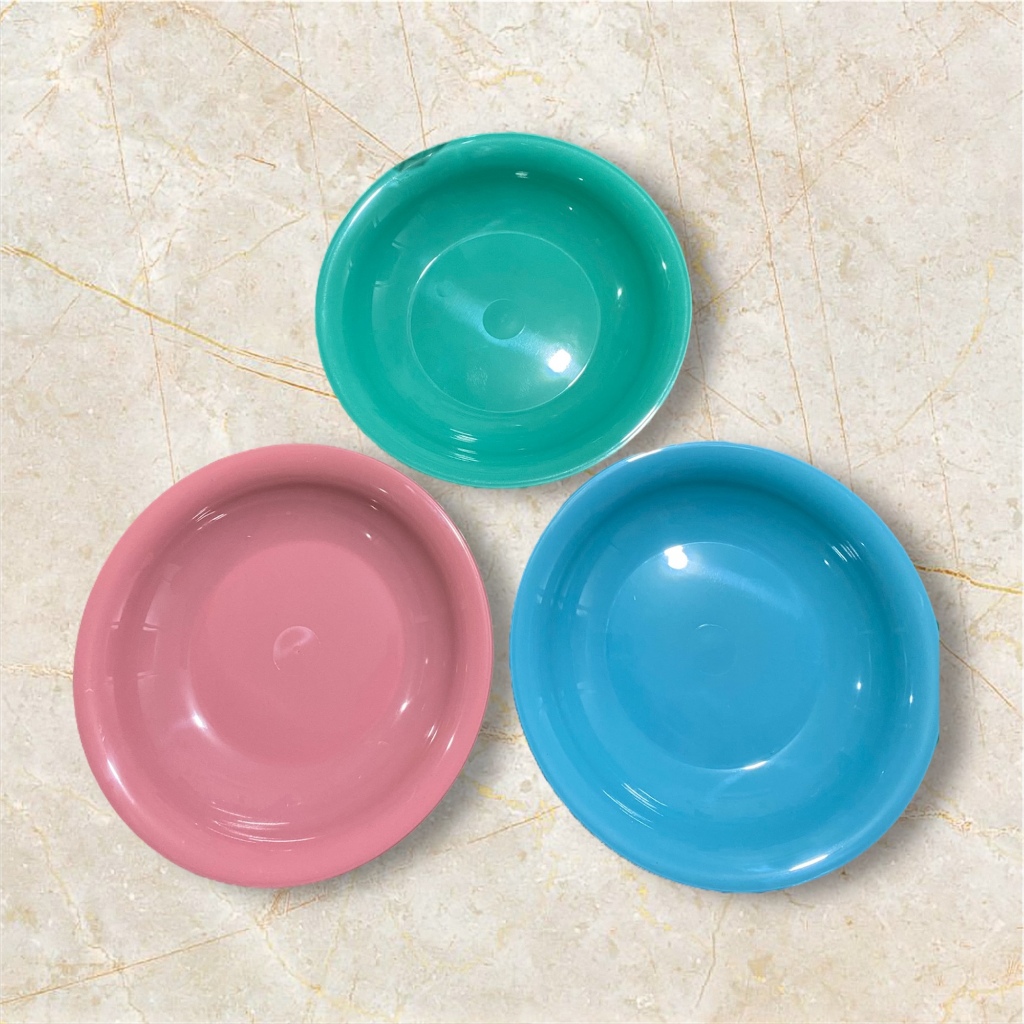 PUSAT17 PIRING PREMIUM LUSINAN UKURAN 8 PIRING LUSINAN NO 8 INCI 20.5CM 12PCS FOOD GRADE PIRING MAKAN PLASTIK BPA FREE PIRING LUSINAN PIRING SAJI BULAT BERKUALITAS PERLENGKAPAN DAPUR PLATE - Gambar 3
