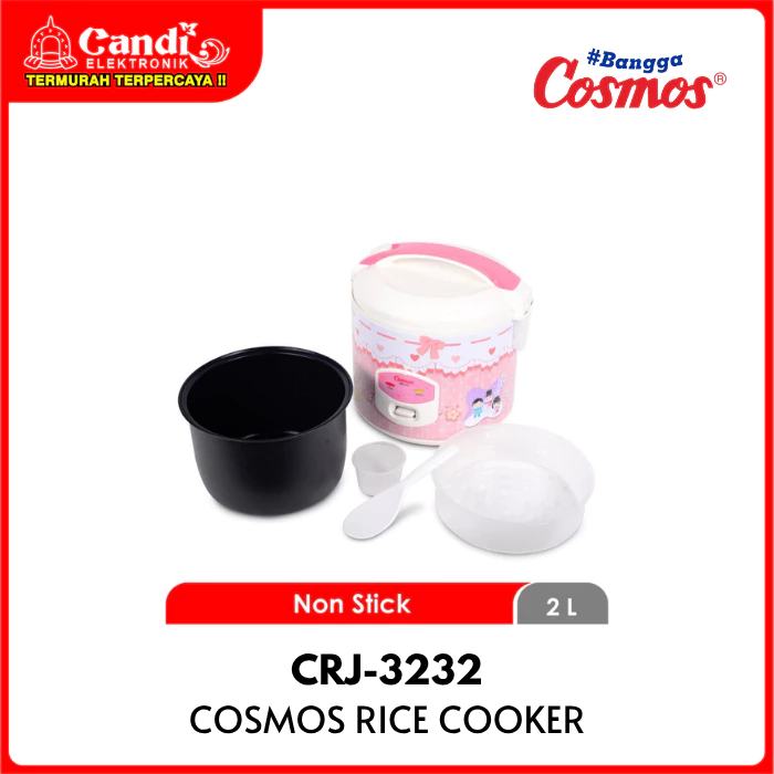 COSMOS Rice Cooker 2 Liter 3in1 Inner Pot Anti Lengket CRJ-3232 - Gambar 2