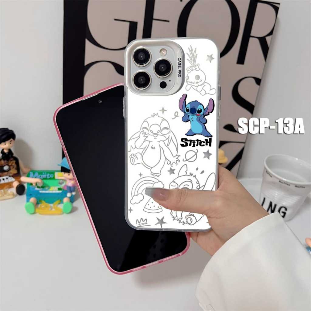 Case Gambar Realme 10 Pro  Realme 11 4G Realme 11 Pro Realme 11 Pro Plus  Realme 12 Pro Plus Case gambar Stitch Lilo Little Cute SCP-13 Case Hologram Imd