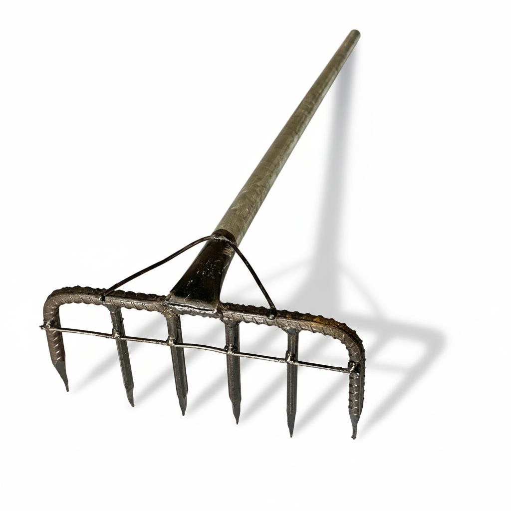 Serrated trash rake - stainless steel handle trash rake - drain ...