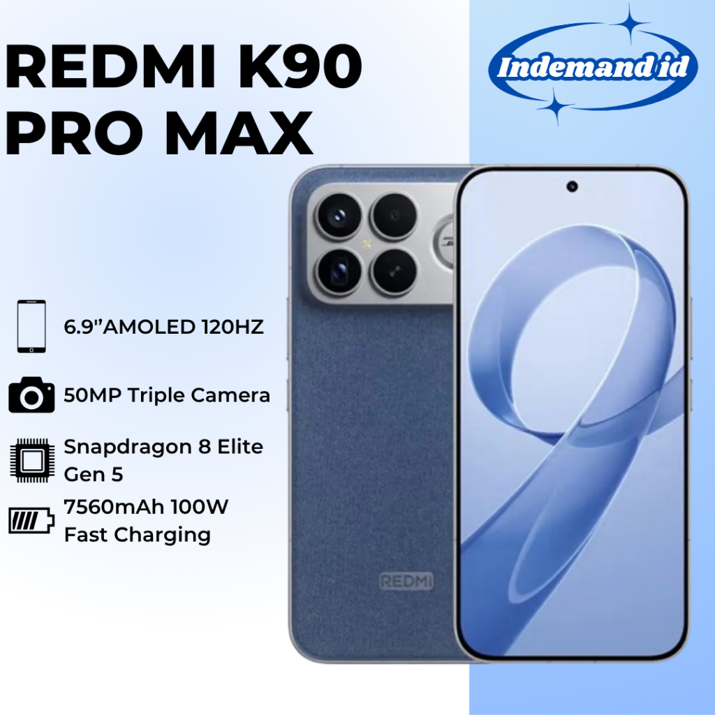 Redmi K90 Pro Max 5G 6.9''AMOLED 120HZ Snapdragon 8 Elite Gen 5 7560mAh 100W