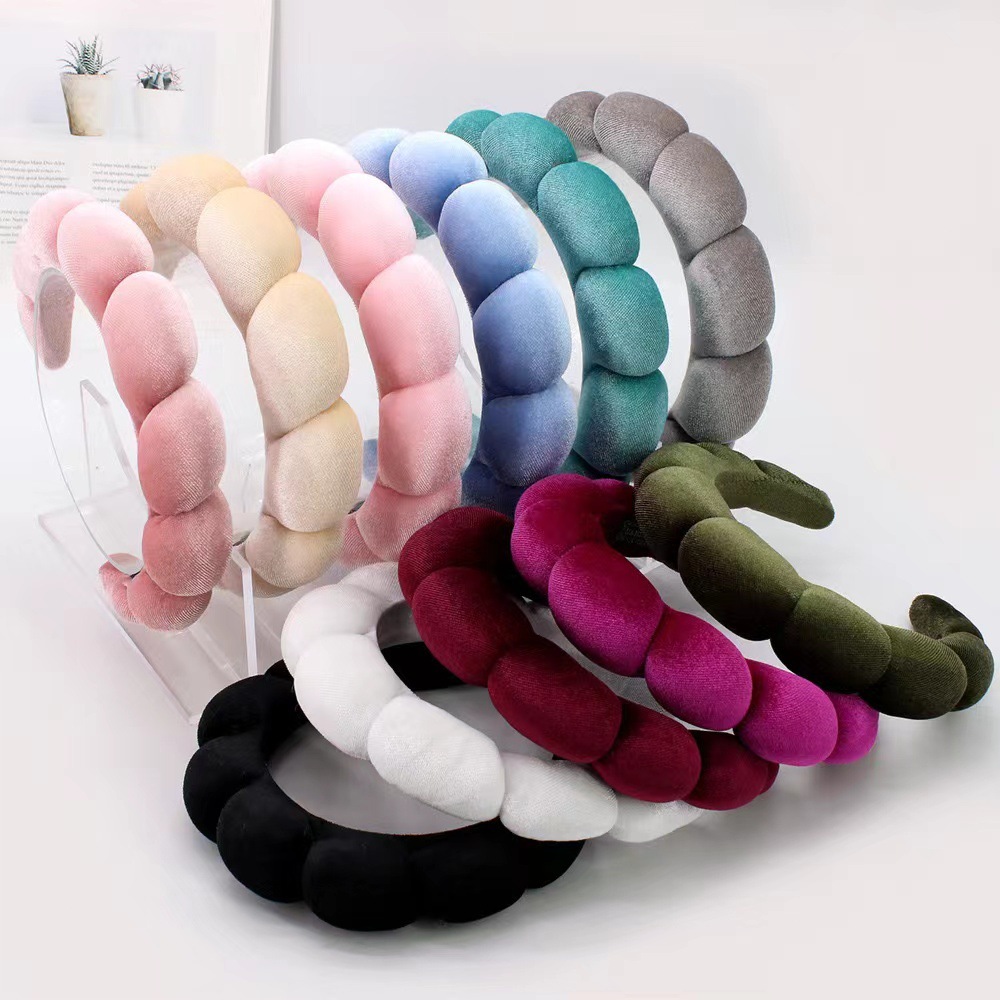 Bando Shellie Korean Fluffy Bulat Stylish Nyaman - Gambar 3