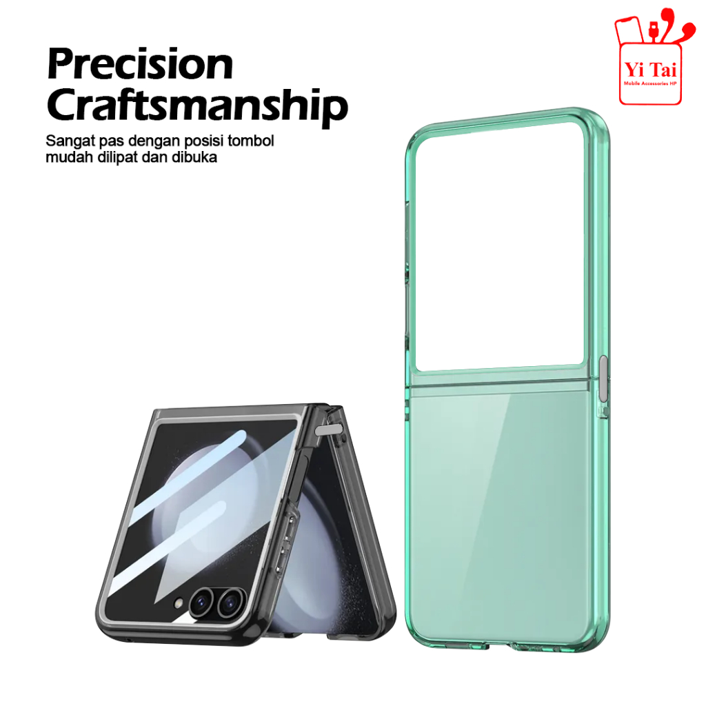 YI TAI - YC80 Case Color Transparent Oppo Find N2 Flip N3 Flip Yitai Indonesia - Gambar 3
