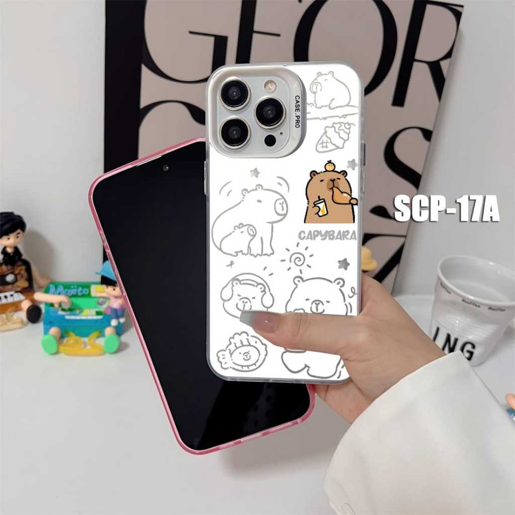 Case Gambar Realme 10 Pro Realme 11 4G Realme 11 Pro Realme 11 Pro Plus Realme 12 5G Realme 12 Pro Plus Case gambar Capybara Cute SCP-17 Case Hologram Imd