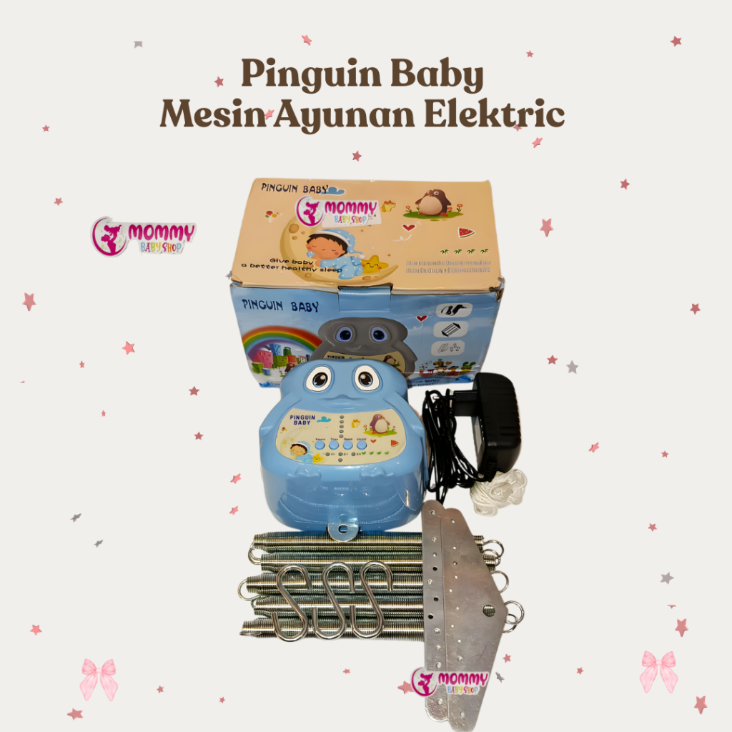 MESIN Penguin Baby Electric Swing Machine | Shopee Singapore