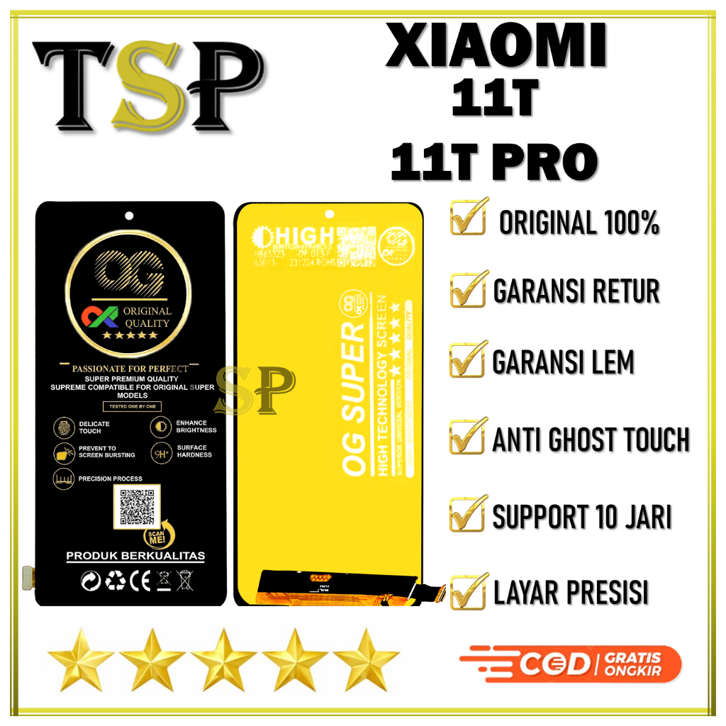 LCD TOUCHSCREEN XIAOMI 11T / 11T PRO ORIGINAL BAWAAN PABRIK FULLSET