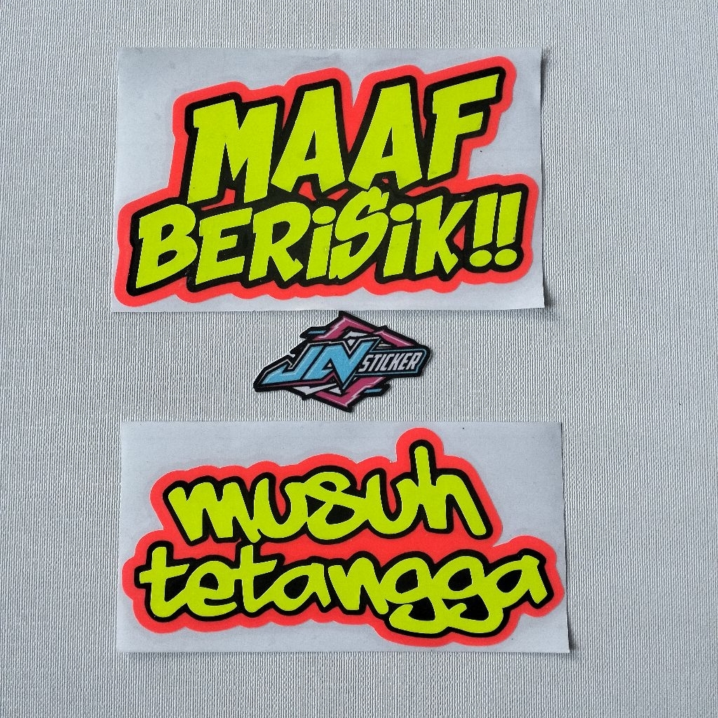 Sorry Noisy Cutting Sticker Neighbor's Death Sticker Rear Seat Sticker ...