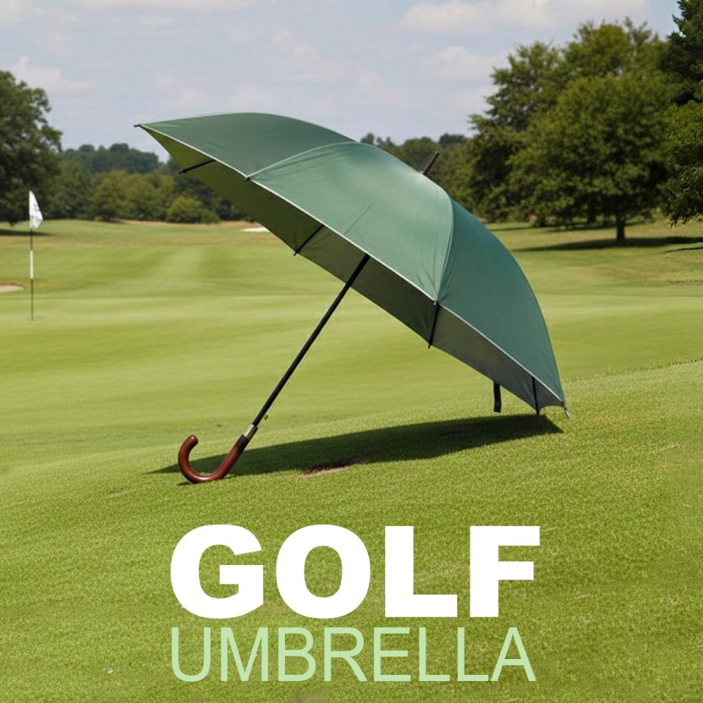 Payung Golf Polos Lebar Golf Umbrella Bahan PVC Tebal - Gambar 3