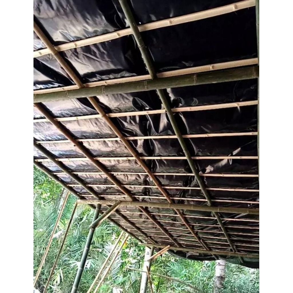 HDPE GEOMEMBRAN PLASTIK PENGGANTI TERPAL TEBAL 300 MICRON LEBAR 6 METER PANJANG PILIH VARIAN - Gambar 3