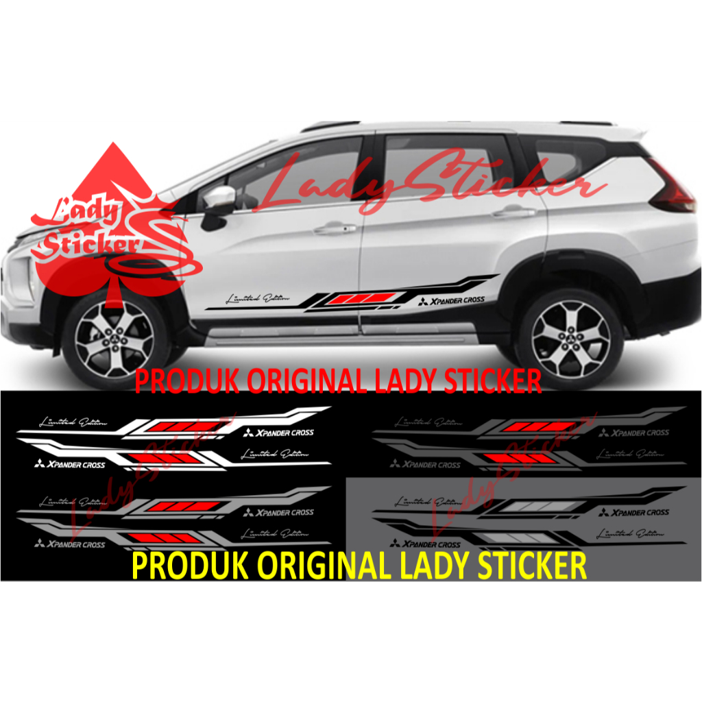 Cutting sticker car Xpander cross sticker car sticker mitsubishi ...