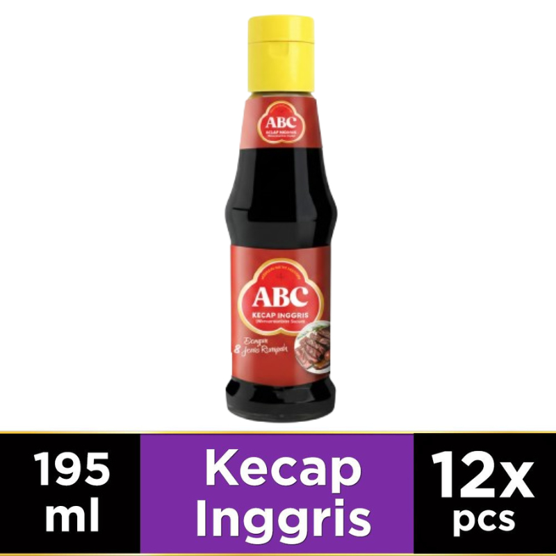 ABC Kecap Inggris 195 ml - Multipack 12 pcs