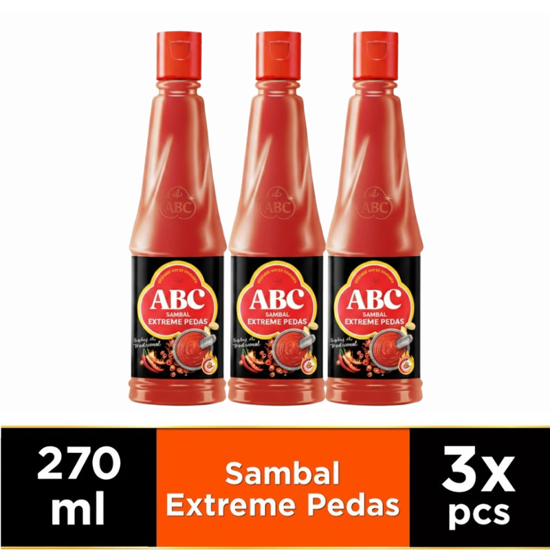 ABC Sambal Extreme Pedas 270ml - Multi Pack 3 pcs