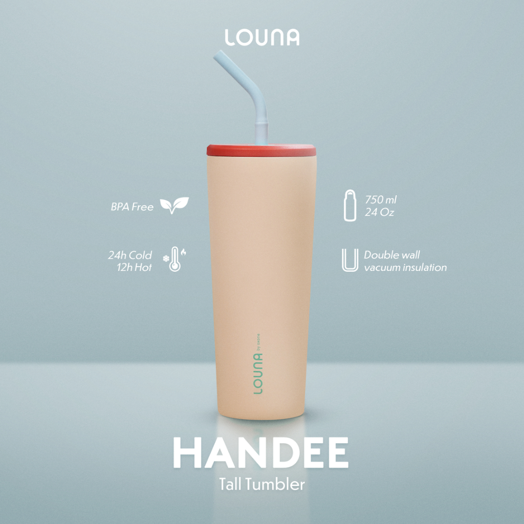 Louna LO812 Handee Tall Tumbler – 750ml (Sandstone / Lagoon / Sage)