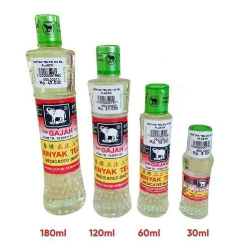 Telon Gajah 30 Ml / 60 Ml / 120 Ml - Minyak Telon - Minyak Gosok - Obat Perut Kembung - Gambar 2