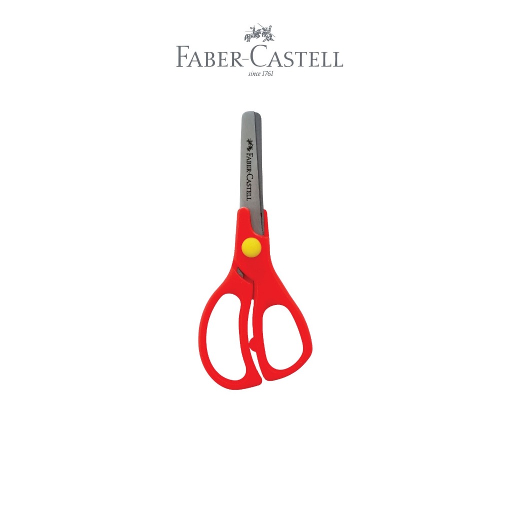 Faber-Castell Gunting Sekolah Anak Ergonomis Aman - Gambar 3