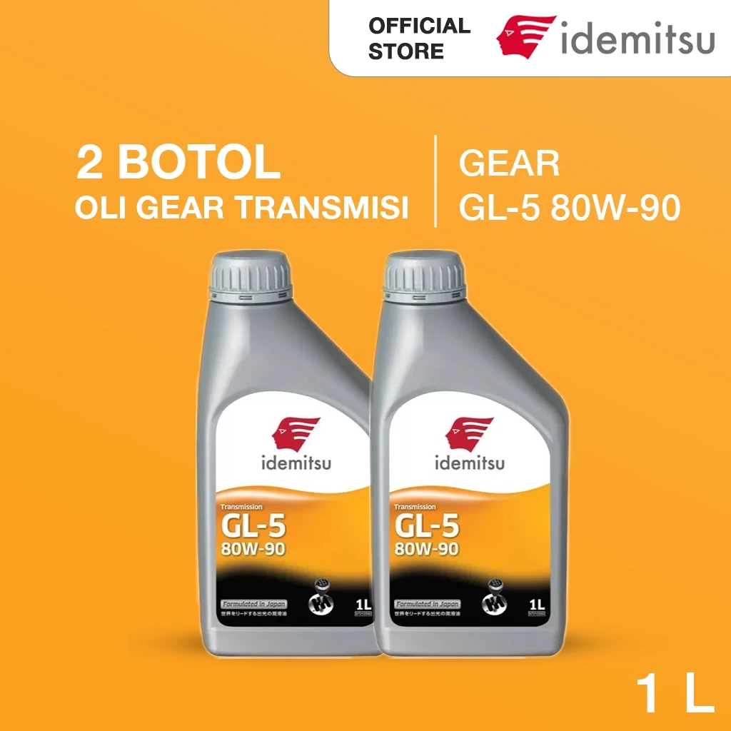 PAKET OLI IDEMITSU Gear GL-5 80W-90 (1L) 2 BOTOL OLI TRANSMISI