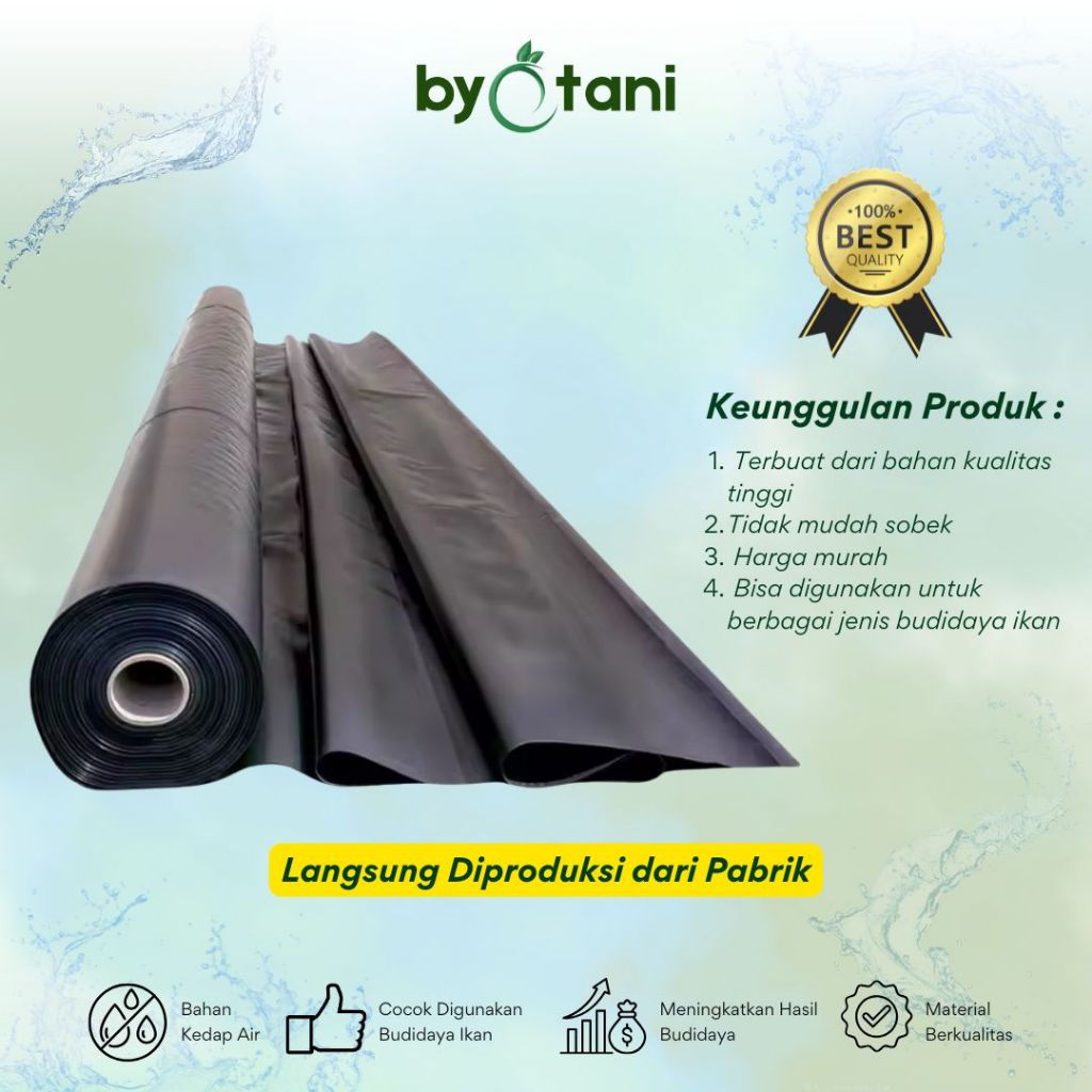 Plastik HDPE Geomembrane Tebal 300 Micron Lebar 8 Meter - Gambar 4