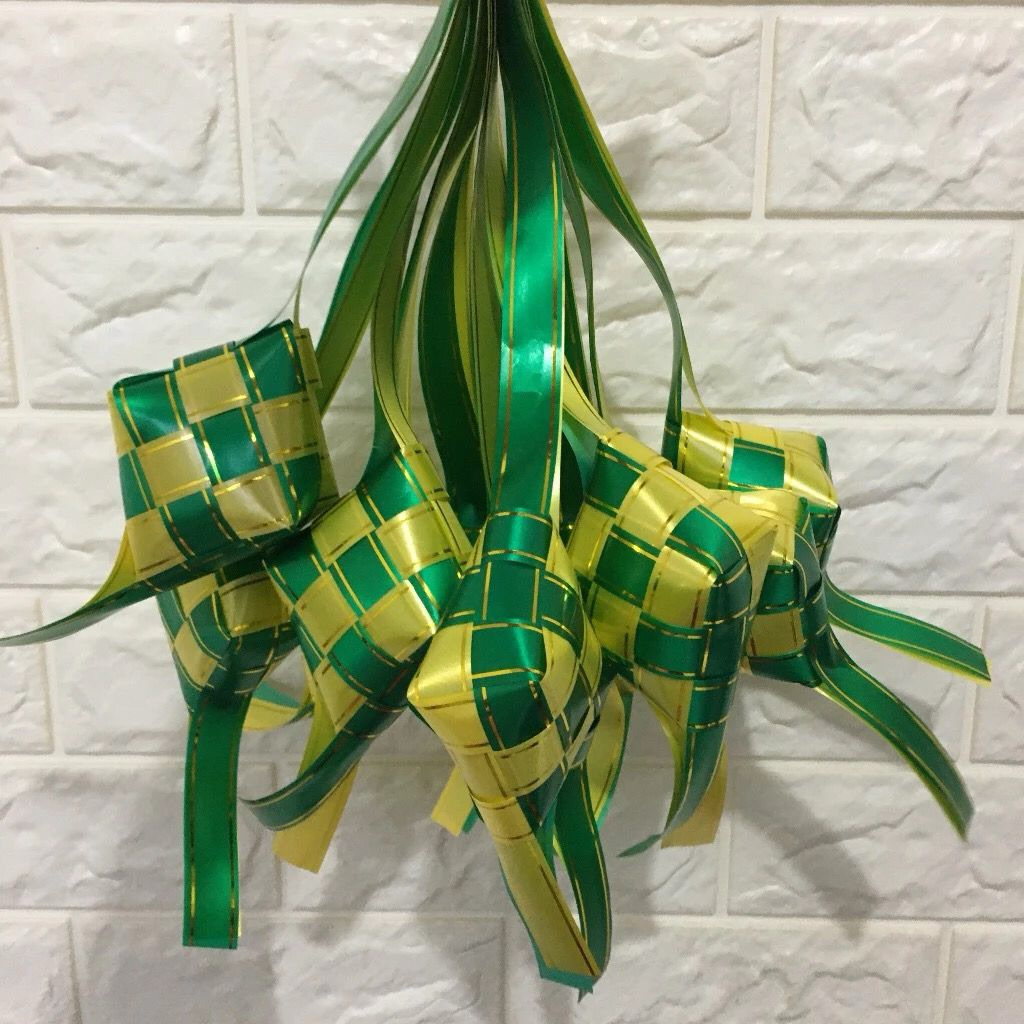 [ 1 Dozen ] RIBBON KETUPAT DECORATIONS HAMPERS - KETUPAT DECORATIONS ...
