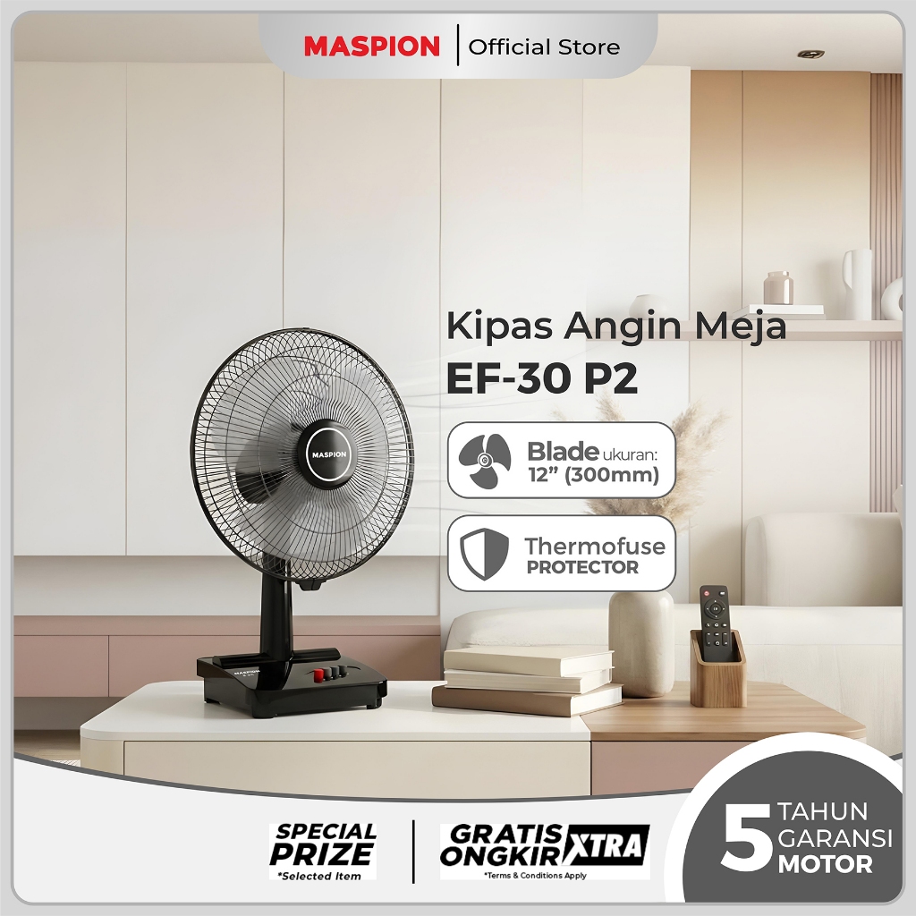Maspion Kipas Angin Meja Desk Fan 12 Inch EF-30 P2