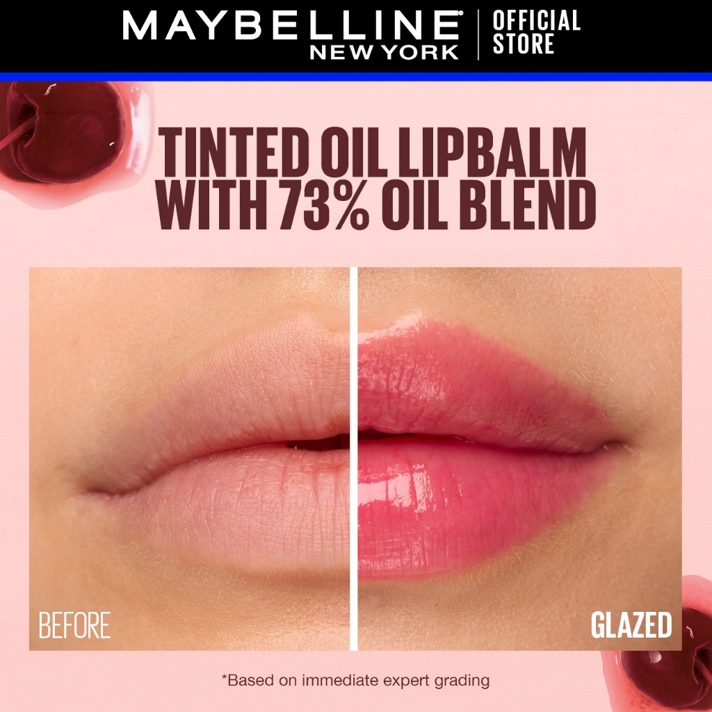 [NEW LAUNCH] MAYBELLINE OFFICIAL Lifter Glaze Tinted Oil Balm Liptint Lipbalm Tinted Balm Tidak Lengket Glaze Natural Gloss Tinted Lip Tahan Lama Ringan Non-Sticky - Gambar 4