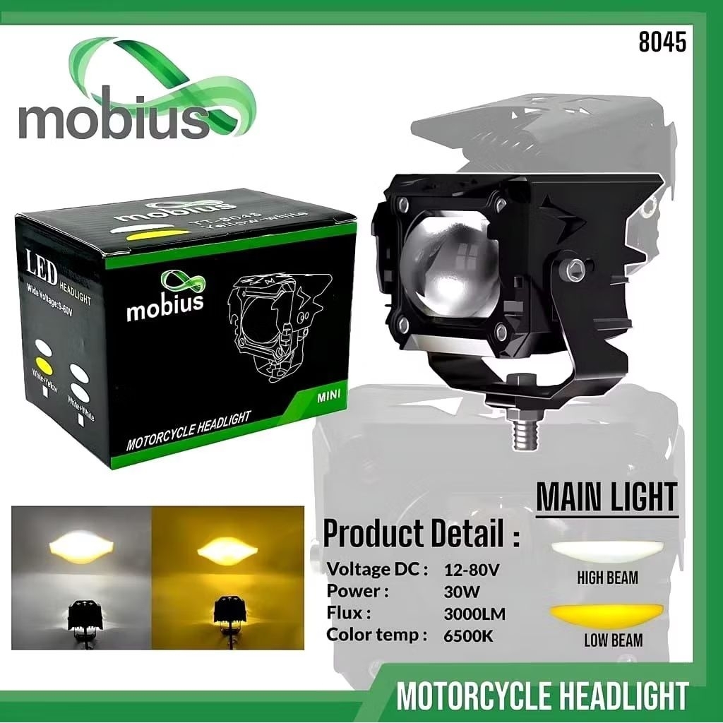 CAHAYA Original MOBIUS Box Spotlight 1 Lens PLUS DEVIL Eye 8045 White ...