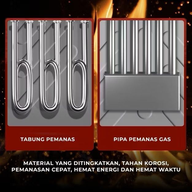 Dreamyhouse Gas Rice Steamer Kapasitas Besar 24 Trays / Mesin Penanak Nasi - Gambar 2