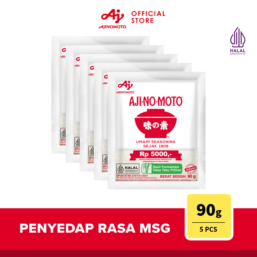 Ajinomoto Penyedap Rasa MSG 90G 5pcs Umami Lezat