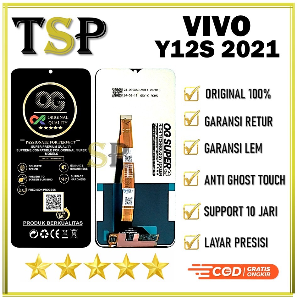 ORIGINAL LCD VIVO Y12S 2021 ORIGINAL 100% NEW FULLSET