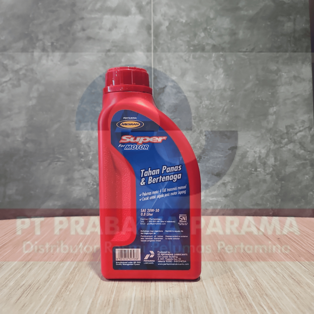 Pertamina Mesran Super Motor 20w-50 0.8 Liter - Oli Motor Manual - Gambar 2
