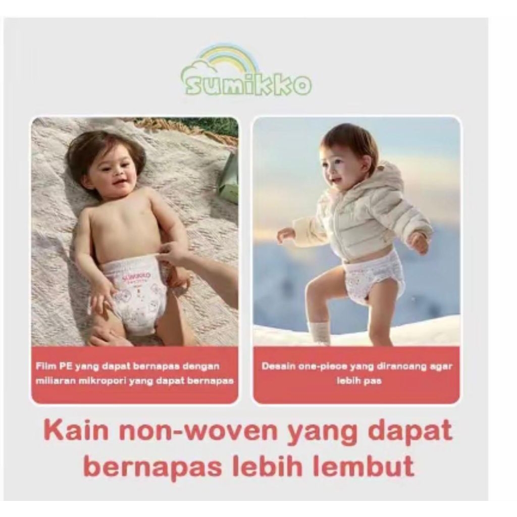 Popok Bayi SUMIKKO Celana 50pcs - Lembut, Anti Bocor, dan Nyaman - Gambar 3