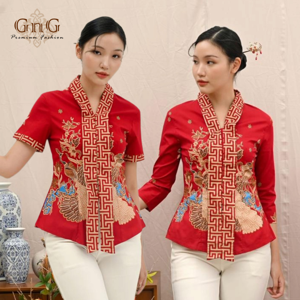 Batik Top 292 BBB Red/ 292P BBB RED Modern Batik/ Kutubaru Batik/ Jumbo ...