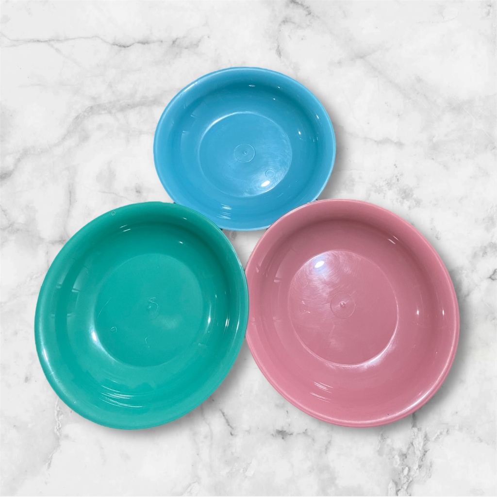 PUSAT17 PIRING PREMIUM LUSINAN UKURAN 9 PIRING LUSINAN NO 9 INCI 23CM 12PCS FOOD GRADE PIRING MAKAN PLASTIK BPA FREE PIRING LUSINAN PIRING SAJI BULAT BERKUALITAS PERLENGKAPAN DAPUR PLATE - Gambar 3