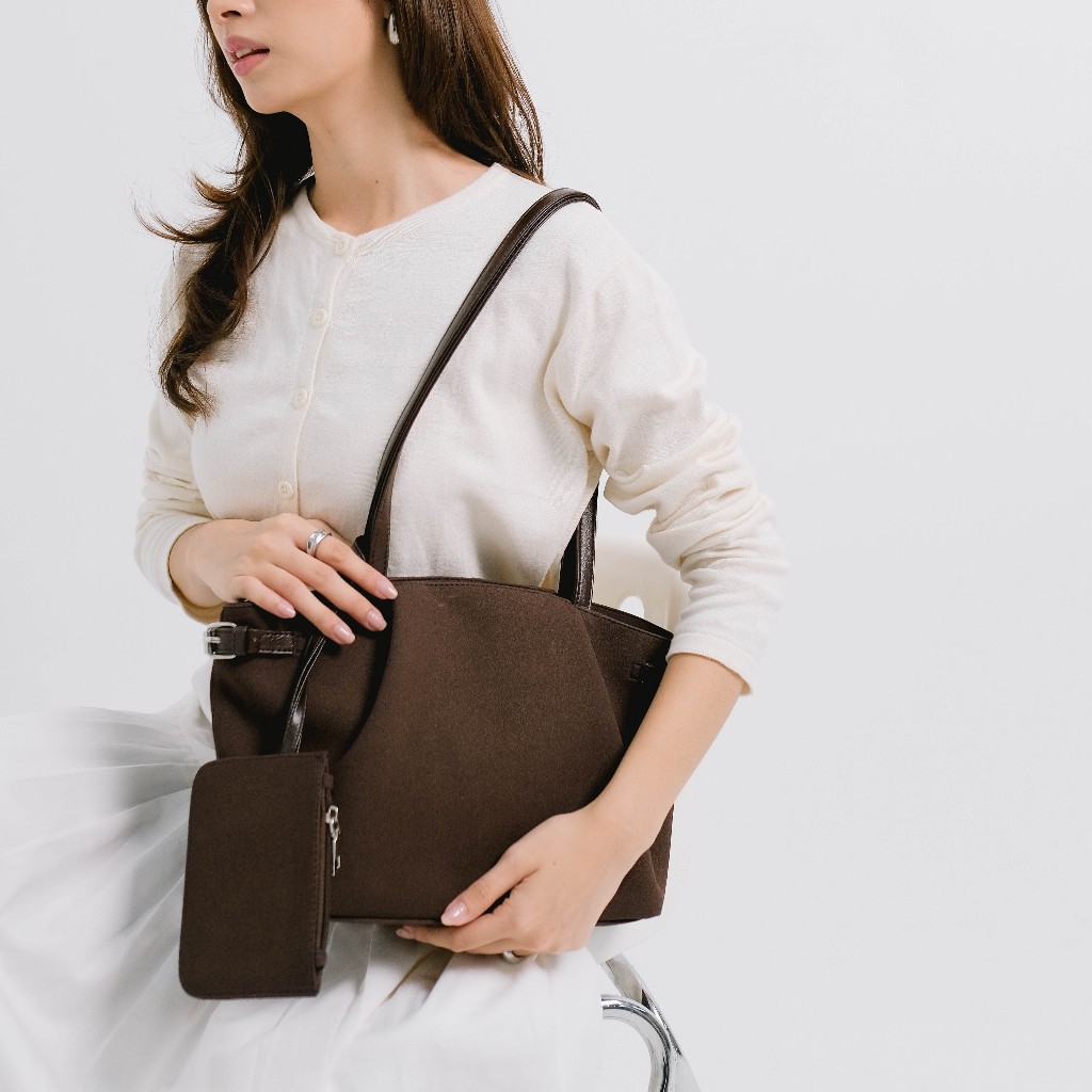 TGIF Project - Greta Totebag - Classy Suede Tote Bag for Work and ...