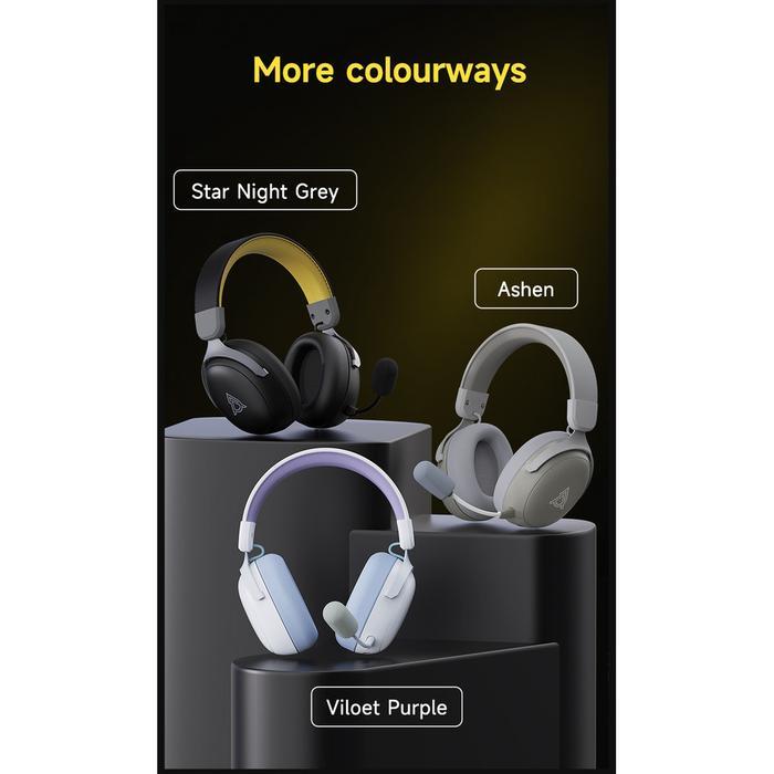 Ajazz AHM08 / AHM-08 MAX Tri-Mode Connection Gaming Headset - Gambar 3
