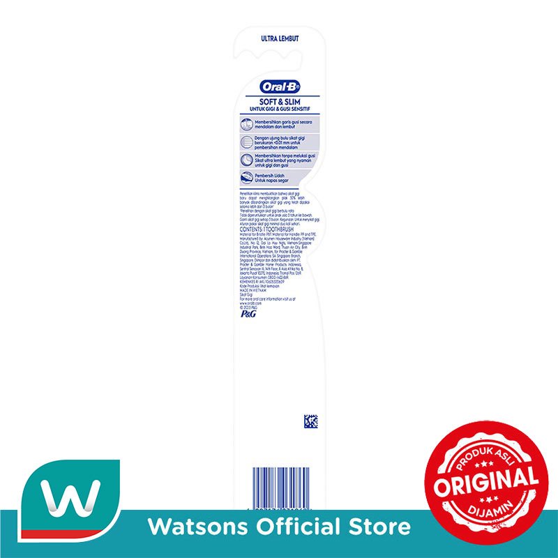 Oral-B Sikat Gigi Soft & Slim 1'S 50g - Gambar 3