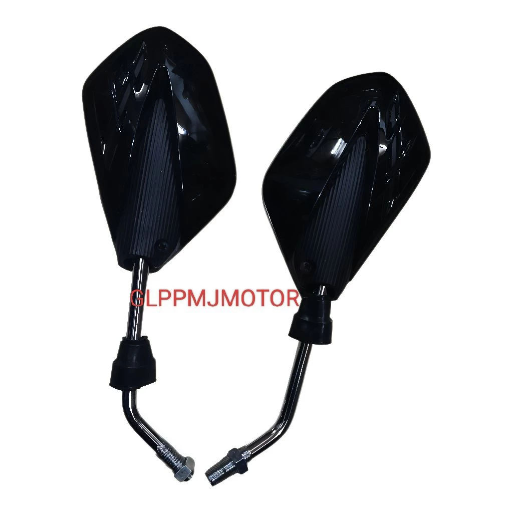 Spion Variasi Racing TST Hitam Universal Untuk Semua Motor Beat Vario Mio Supra Karisma Revo Blade Vixion Cb 150r Tiger Megapro Verza Fu smash Shogun Vega Jupiter MX King Dll