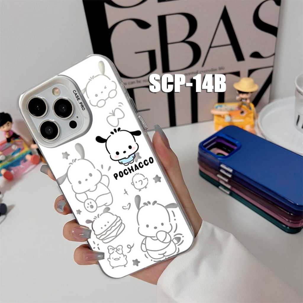 Case Gambar  Realme 10 Pro  Realme 11 4G Realme 11 Pro Realme 11 Pro Plus Realme 12 5G Realme 12 Plus Realme 12 Pro Plus Case gambar HelloKitty Sanrio Pochacco Cute SCP-14 Case Hologram Imd - Gambar 4